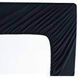 black fitted sheet