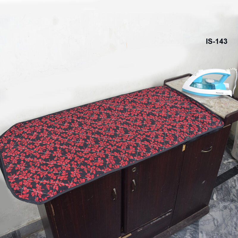 Ironing Board Cover Red & Black Print Iron Stand Covers Ladies Shop