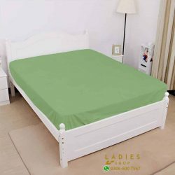 jersey fitted bed green