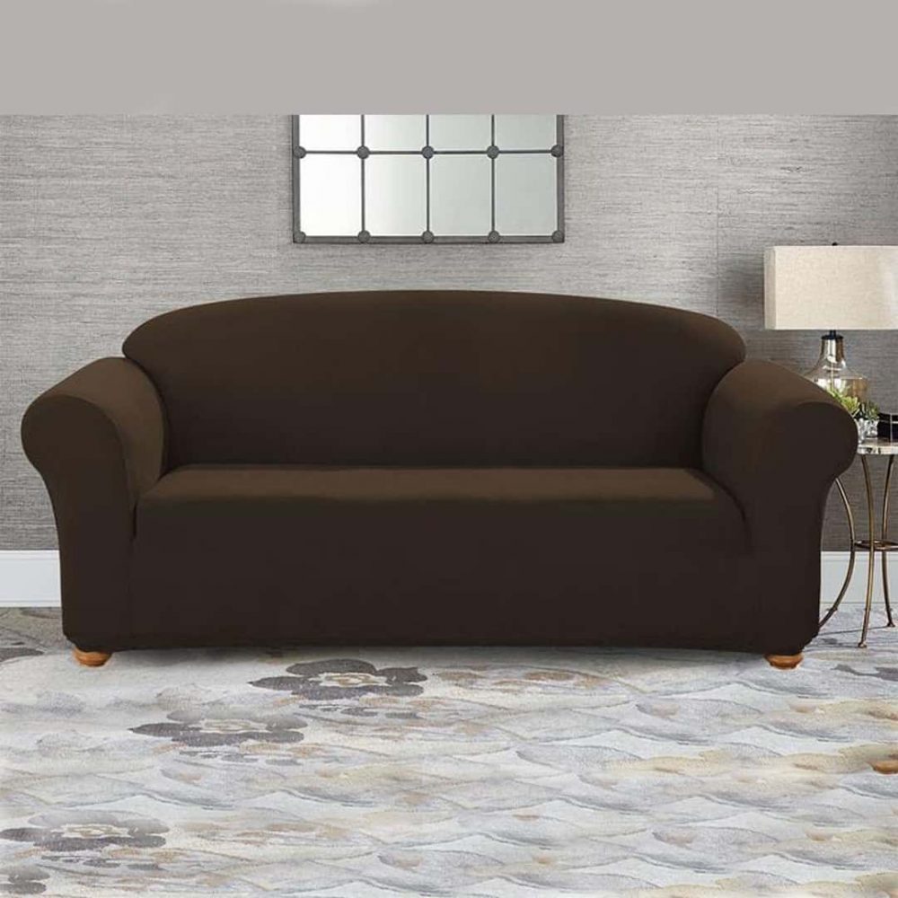 Jersey Fitted Chocolate Sofa Cover Sofa Covers Ladies Shop