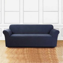jersey sofa cover light blue