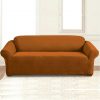 jersey sofa cover brown