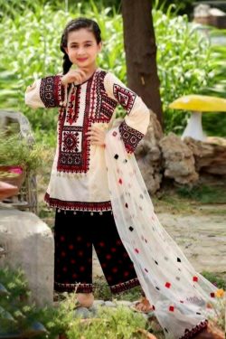 mariab 2 Piece Embroidered with Mirror Work Lawn Suit