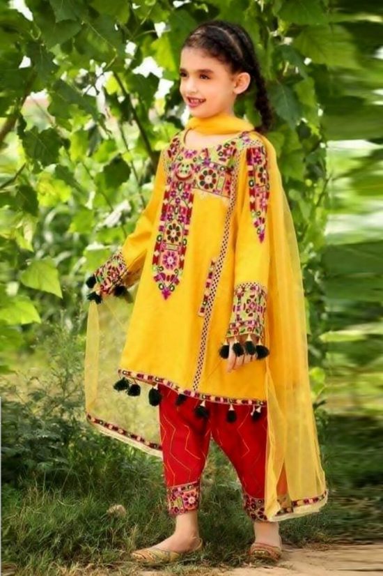 mariab 2 Piece Embroidered with Mirror Work Lawn Suit