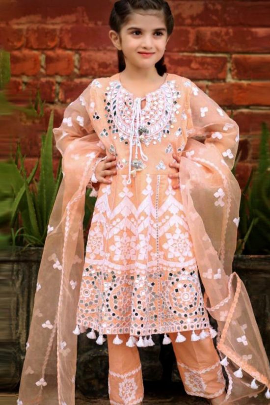 mariab 2 Piece Embroidered with Mirror Work Lawn Suit