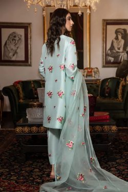 HONEY WAQAR fully embroidered silk with organza dupatta | HONEY WAQAR winter collections 2022