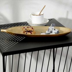 Leaf shaped wooden tray, for storing jewelry, snacks, fruits, home decoration