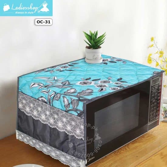 Microwave Dust Cover Waterproof Double Pocket Storage Bag Microwave Oven Cover