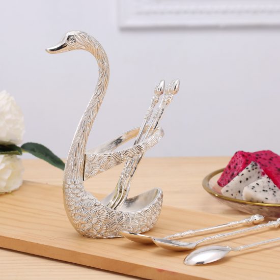 Swan Shaped Spoon Holder