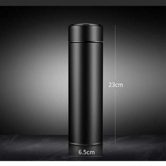 Stainless Steel Thermos Sports Water Bottle with LED Temperature Display/Double Wall Vacuum Insulated Leak Proof/Stay Hot Cold for 24 Hrs/Travel Modern Mug with Vacuum Thermos Flask