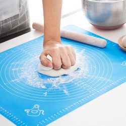 Non Slip Non Stick Thickening Flour Silicone Baking Mat 40cm x 50cm Kneading Dough Pad Pastry Rolling Mat Roti Mat