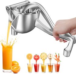 Manual Fruit Juicer, Alloy Fruit Press, Lemon Squeezer, Fruit Juice Extractor, Heavy Quality for Kitchen, Home and Multipurpose Usage Elegant Home