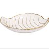Elegant Serving Shallow Leaf