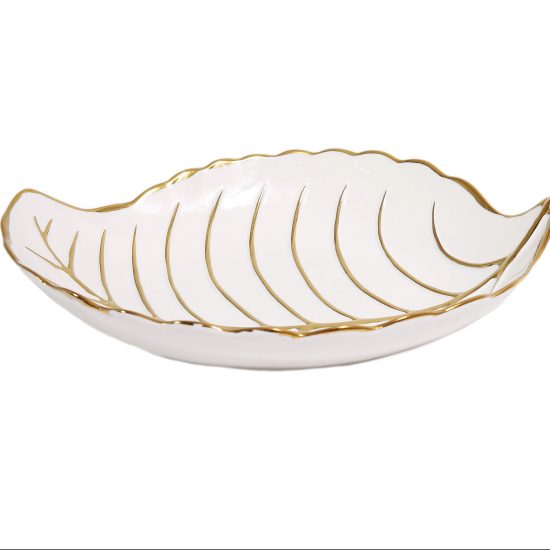 Elegant Serving Shallow Leaf