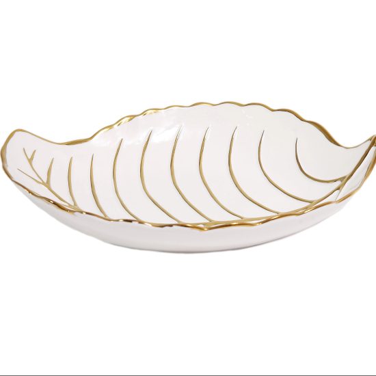 Elegant Serving Shallow Leaf