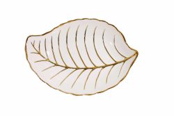 Elegant Serving Shallow Leaf