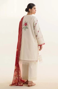 Zara Shahjahan 3Pcs Embroidered Dhanak Collection 2024