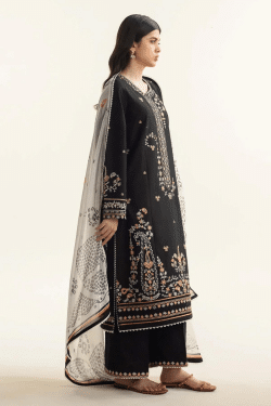 Zara Shahjahan 3Pcs Embroidered Dhanak Collection 2024