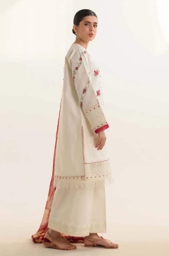 Zara Shahjahan 3Pcs Embroidered Dhanak Collection 2024