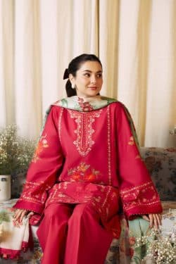 Zara Shahjahan 3Pcs Embroidered Dhanak Collection 2024