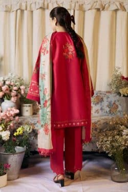 Zara Shahjahan 3Pcs Embroidered Dhanak Collection 2024