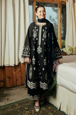 Zara Shahjahan 3Pcs Embroidered Dhanak Collection 2024