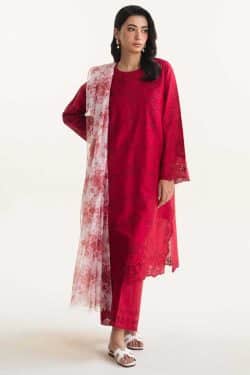 Zara Shahjahan 3Pcs Embroidered Dhanak Collection 2024