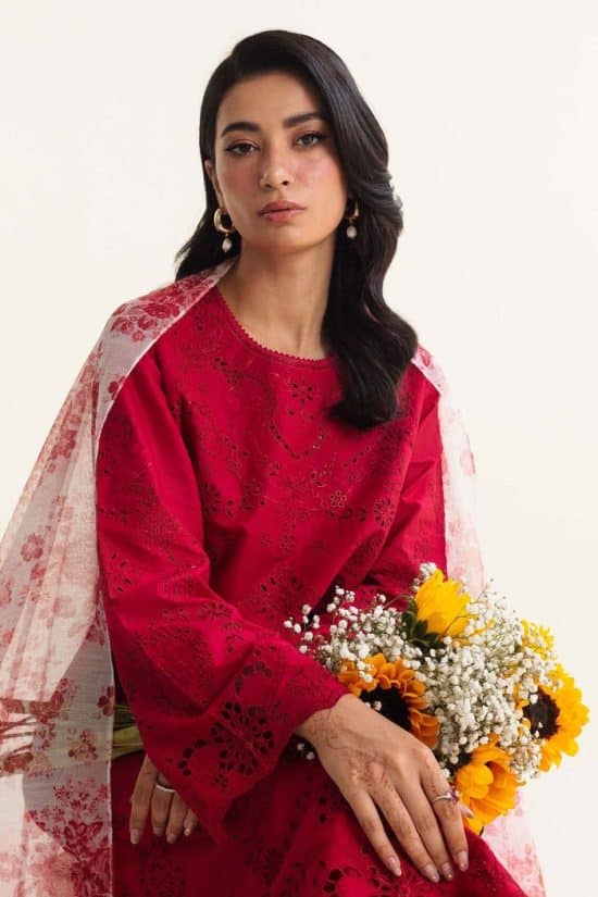 Zara Shahjahan 3Pcs Embroidered Dhanak Collection 2024