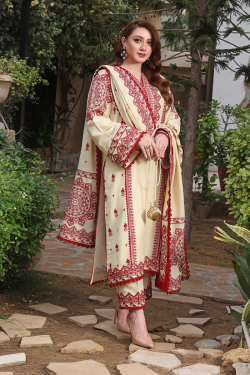 Laam 3Pcs Embroidered Summer Lawn Collection 2026 LM-4681