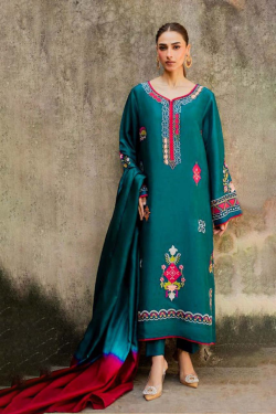 Vintage 3Piece Embroidered Summer Lawn Collection 2026 VT-7710